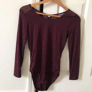 Dark purple bodysuit